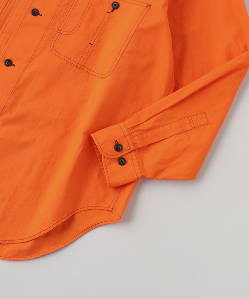 Marvine Pontiak shirt makers(マービンポンティアックシャツメーカーズ)の「Marvine Pontiak / マービンポンティアックシャツメーカーズ CoverAll SH(シャツ/ブラウス・メンズ・オレンジ・FREE)」の4枚目の写真