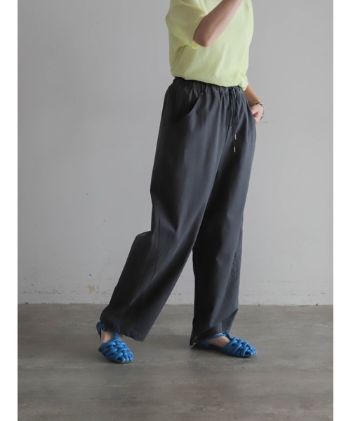 FIL DE FER（フィルデフェール）の「【予約】リヨセルコットンコード　ゆるカーブパンツ（その他パンツ・レディース・ベージュ/チャコールグレー・FREE）」の20枚目の写真