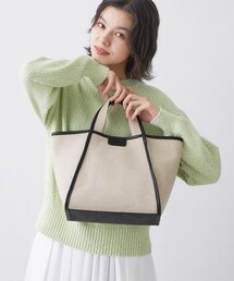 Dessin（デッサン）の「【軽量】コットンリネンパイピングバッグ（トートバッグ）」