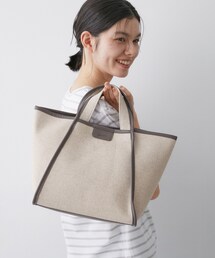 Dessin（デッサン）の「【軽量】コットンリネンパイピングバッグ（トートバッグ）」