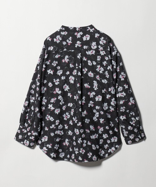 BEAUTY&YOUTH UNITED ARROWS（ビューティーアンドユースユナイテッドアローズ）の「フラワープリント バンドカラーシャツ ウォッシャブル（シャツ/ブラウス・レディース・ネイビー/オフホワイト・FREE）」の3枚目の写真