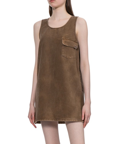 A BATHING APE(アベイシングエイプ)の「A-LINE DRESS(ワンピース・レディース・ベージュ・X-SMALL/SMALL)」の3枚目の写真