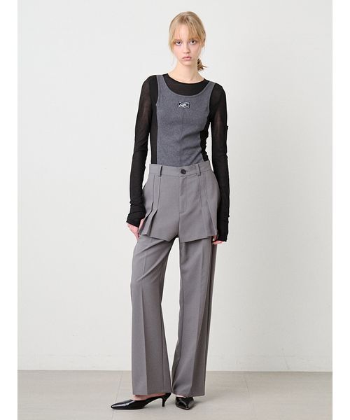 SORIN(ソリン )の「TR Layered Like Pants/TR レイヤードライクパンツ(その他パンツ・レディース・グレー/ブラック・38/36)」の8枚目の写真