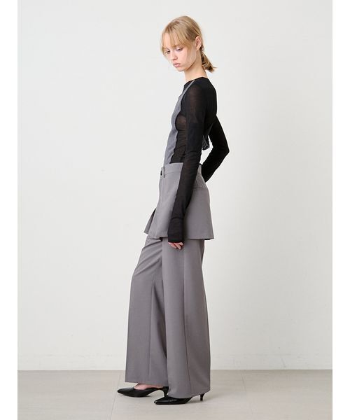 SORIN(ソリン )の「TR Layered Like Pants/TR レイヤードライクパンツ(その他パンツ・レディース・グレー/ブラック・38/36)」の10枚目の写真