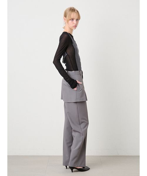 SORIN(ソリン )の「TR Layered Like Pants/TR レイヤードライクパンツ(その他パンツ・レディース・グレー/ブラック・38/36)」の11枚目の写真