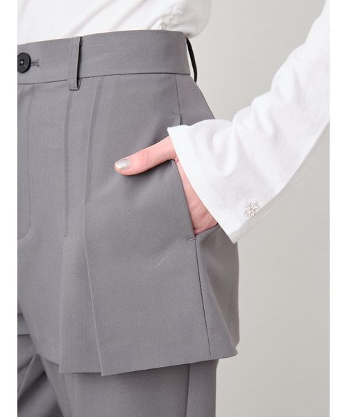 SORIN(ソリン )の「TR Layered Like Pants/TR レイヤードライクパンツ(その他パンツ・レディース・グレー/ブラック・38/36)」の15枚目の写真