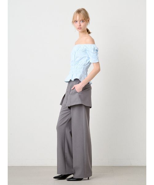 SORIN(ソリン )の「TR Layered Like Pants/TR レイヤードライクパンツ(その他パンツ・レディース・グレー/ブラック・38/36)」の18枚目の写真