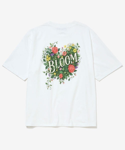 rehacer(レアセル)の「rehacer : Blossom Heart Relax Fit T-shirt / ブロッサムハート リラックス フィットTシャツ(Tシャツ/カットソー・レディース・ブラック/ホワイト・SMALL)」の11枚目の写真