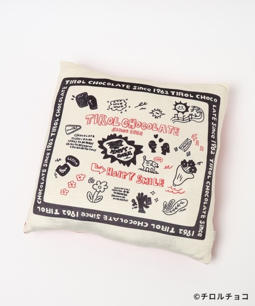 LEPSIM（レプシィム）の「【チロルチョコ×LEPSIM】イラストクッション　647993（クッション/クッションカバー・レディース・アイボリー/ブラウン・ONE SIZE）」の3枚目の写真