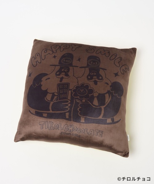 LEPSIM（レプシィム）の「【チロルチョコ×LEPSIM】イラストクッション　647993（クッション/クッションカバー・レディース・アイボリー/ブラウン・ONE SIZE）」の5枚目の写真