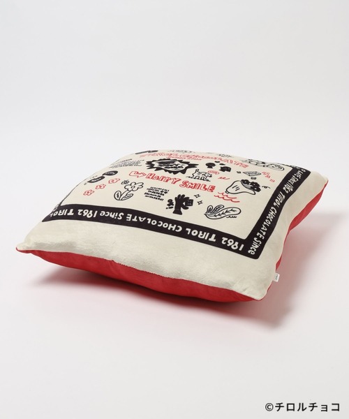 LEPSIM（レプシィム）の「【チロルチョコ×LEPSIM】イラストクッション　647993（クッション/クッションカバー・レディース・アイボリー/ブラウン・ONE SIZE）」の7枚目の写真