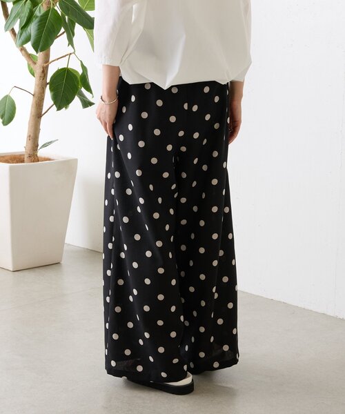 BEARDSLEY（ビアズリー）の「《追加検討中》ドットプリントパンツ（その他パンツ・レディース・ブラック・1/0/2）」の3枚目の写真