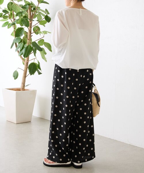 BEARDSLEY（ビアズリー）の「《追加検討中》ドットプリントパンツ（その他パンツ・レディース・ブラック・1/0/2）」の7枚目の写真