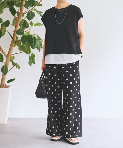 BEARDSLEY（ビアズリー）の「《追加検討中》ドットプリントパンツ（その他パンツ・レディース・ブラック・1/0/2）」の9枚目の写真