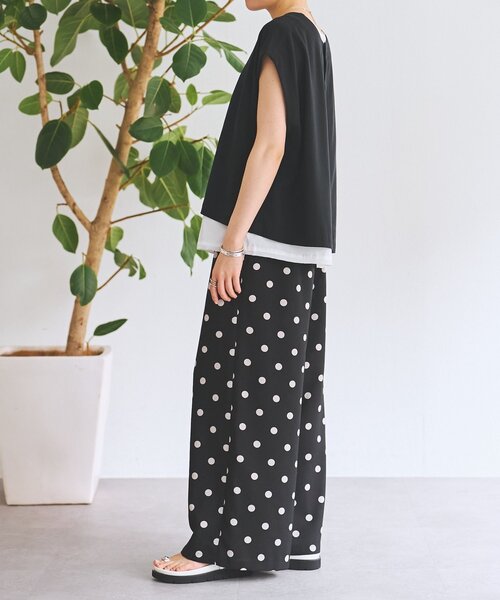 BEARDSLEY（ビアズリー）の「《追加検討中》ドットプリントパンツ（その他パンツ・レディース・ブラック・1/0/2）」の10枚目の写真