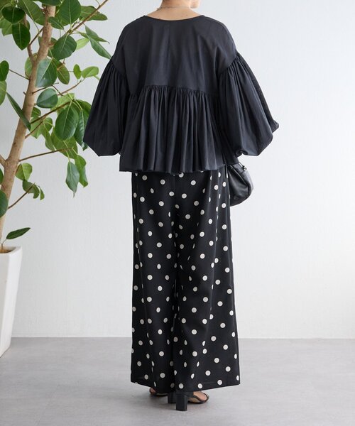 BEARDSLEY（ビアズリー）の「《追加検討中》ドットプリントパンツ（その他パンツ・レディース・ブラック・1/0/2）」の15枚目の写真