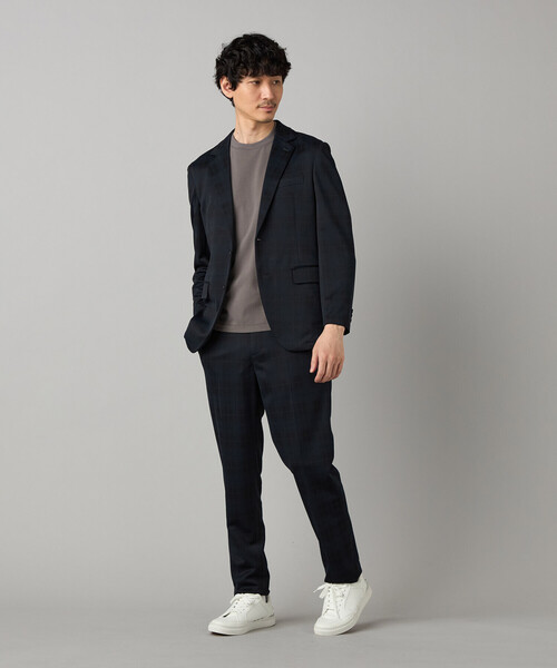COMME CA MEN（コムサメン）の「【セットアップ対応】〔IL PRINCIPE〕 ジャージーテーパード パンツ（スラックス・メンズ・ブラック/チャコールグレー・M/S/L）」の20枚目の写真