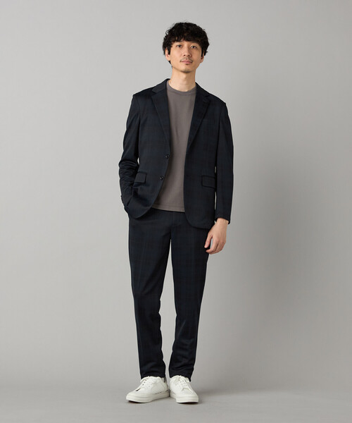 COMME CA MEN（コムサメン）の「【セットアップ対応】〔IL PRINCIPE〕 ジャージーテーパード パンツ（スラックス・メンズ・ブラック/チャコールグレー・M/S/L）」の14枚目の写真