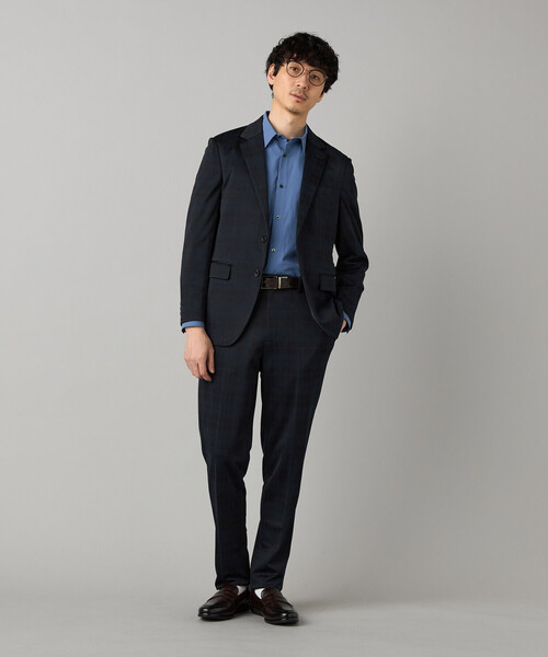 COMME CA MEN（コムサメン）の「【セットアップ対応】〔IL PRINCIPE〕 ジャージーテーパード パンツ（スラックス・メンズ・ブラック/チャコールグレー・M/S/L）」の15枚目の写真