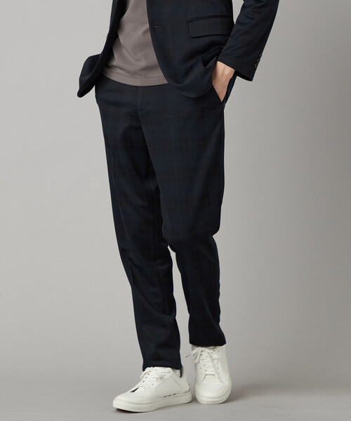 COMME CA MEN（コムサメン）の「【セットアップ対応】〔IL PRINCIPE〕 ジャージーテーパード パンツ（スラックス・メンズ・ブラック/チャコールグレー・M/S/L）」の17枚目の写真