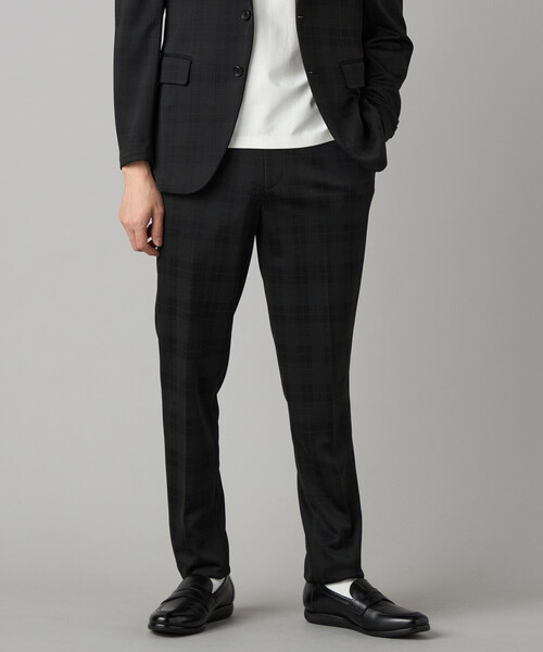 COMME CA MEN（コムサメン）の「【セットアップ対応】〔IL PRINCIPE〕 ジャージーテーパード パンツ（スラックス・メンズ・ブラック/チャコールグレー・M/S/L）」の8枚目の写真