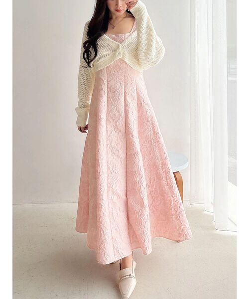 MERCURYDUO(マーキュリーデュオ)の「クリアボタン使いボレロ(カーディガン/ボレロ・レディース・オフホワイト/ブラック/ブルー・FREE)」の11枚目の写真