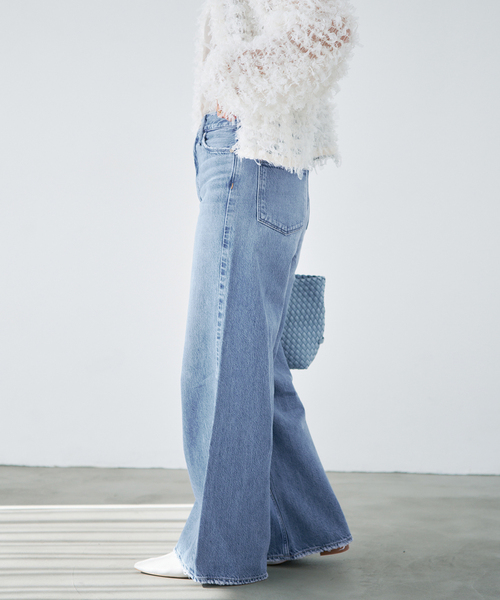 IENA（イエナ）の「upper hights/アッパーハイツ 別注 THE RUTH デニムパンツ L8B312202（デニムパンツ・レディース・チャコールグレー/ブルー・22/26/25/24/23）」の6枚目の写真