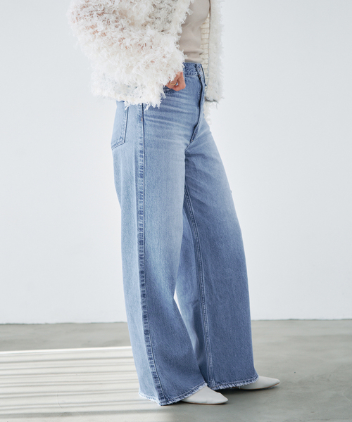 IENA（イエナ）の「upper hights/アッパーハイツ 別注 THE RUTH デニムパンツ L8B312202（デニムパンツ・レディース・チャコールグレー/ブルー・22/26/25/24/23）」の8枚目の写真