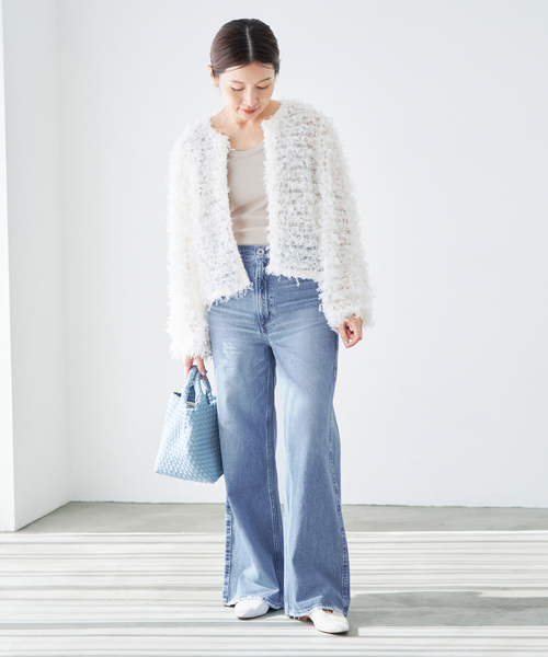 IENA（イエナ）の「upper hights/アッパーハイツ 別注 THE RUTH デニムパンツ L8B312202（デニムパンツ・レディース・チャコールグレー/ブルー・22/26/25/24/23）」の10枚目の写真