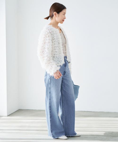 IENA（イエナ）の「upper hights/アッパーハイツ 別注 THE RUTH デニムパンツ L8B312202（デニムパンツ・レディース・チャコールグレー/ブルー・22/26/25/24/23）」の12枚目の写真