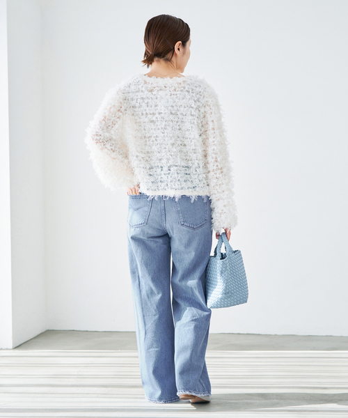 IENA（イエナ）の「upper hights/アッパーハイツ 別注 THE RUTH デニムパンツ L8B312202（デニムパンツ・レディース・チャコールグレー/ブルー・22/26/25/24/23）」の13枚目の写真