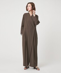 conte（コンテ）の「＜conte＞ アシンメトリー Vネック オールインワン（つなぎ/オールインワン）」