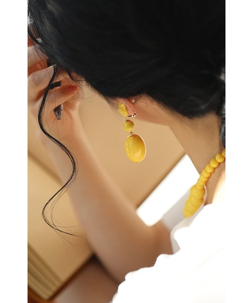 cawaii（カワイイ）の「アクセサリーは、“生き方の輝き” カラーイヤリング（イヤリング・レディース・イエロー/アイボリー/レッド/グリーン・FREE）」の12枚目の写真