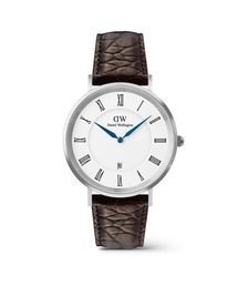 Classic Roman Numerals Date 40MM 本革 メンズ腕時計