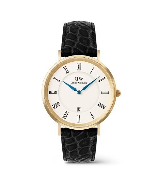 Daniel Wellington(ダニエルウェリントン)の「Classic Roman Numerals Date 40MM 本革 メンズ腕時計(アナログ腕時計・メンズ・ブラック×ゴールド/ダークブラウン系/グリーン/ダークブラウン系1/ダークブラウン系2/ブラック/ブラック×シルバー/ライトブラウン・40mm)」の3枚目の写真