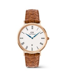 Classic Roman Numerals Date 40MM 本革 メンズ腕時計