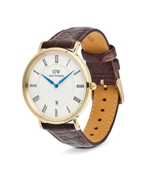 Daniel Wellington(ダニエルウェリントン)の「Classic Roman Numerals Date 40MM 本革 メンズ腕時計(アナログ腕時計・メンズ・ブラック×ゴールド/ダークブラウン系/グリーン/ダークブラウン系1/ダークブラウン系2/ブラック/ブラック×シルバー/ライトブラウン・40mm)」の19枚目の写真