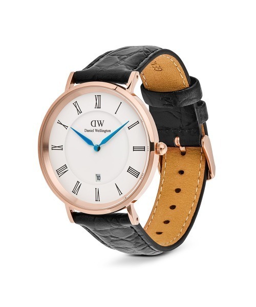 Daniel Wellington(ダニエルウェリントン)の「Classic Roman Numerals Date 40MM 本革 メンズ腕時計(アナログ腕時計・メンズ・ブラック×ゴールド/ダークブラウン系/グリーン/ダークブラウン系1/ダークブラウン系2/ブラック/ブラック×シルバー/ライトブラウン・40mm)」の9枚目の写真