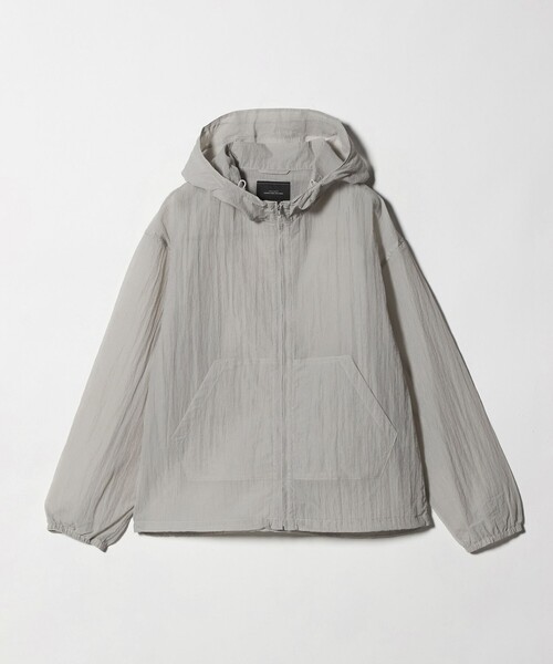 green label relaxing(グリーンレーベルリラクシング)の「シアー リップ ジップ パーカー(ブルゾン・メンズ・ライトグレー/ブラック・L/M/XL)」の17枚目の写真