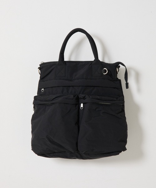 COLONY 2139（コロニートゥーワンスリーナイン）の「マルチポケットヘルメットバッグ（トートバッグ・メンズ・カーキ/ブラック・FREE）」の4枚目の写真