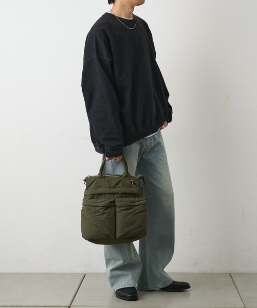 COLONY 2139（コロニートゥーワンスリーナイン）の「マルチポケットヘルメットバッグ（トートバッグ・メンズ・カーキ/ブラック・FREE）」の14枚目の写真