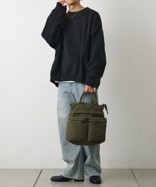 COLONY 2139（コロニートゥーワンスリーナイン）の「マルチポケットヘルメットバッグ（トートバッグ・メンズ・カーキ/ブラック・FREE）」の15枚目の写真