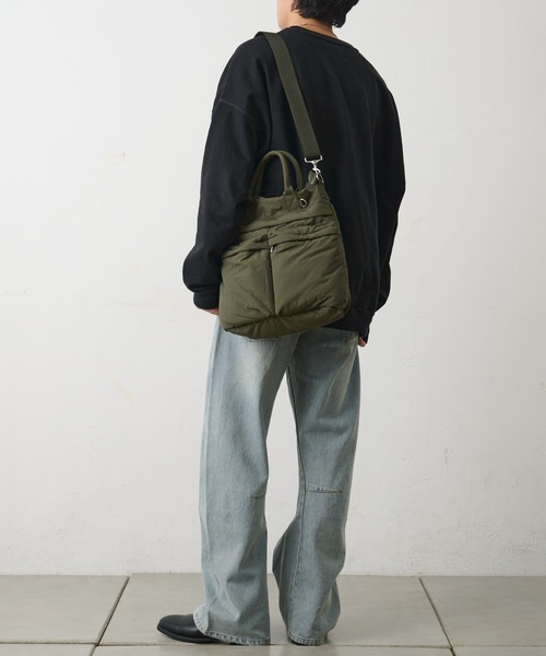 COLONY 2139（コロニートゥーワンスリーナイン）の「マルチポケットヘルメットバッグ（トートバッグ・メンズ・カーキ/ブラック・FREE）」の16枚目の写真