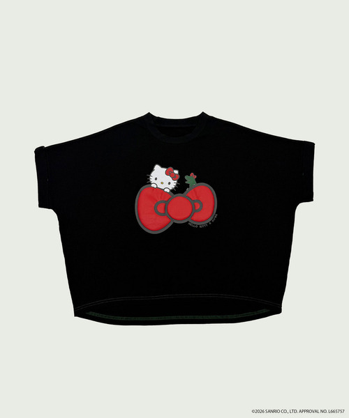 DOUBLE NAME（ダブルネーム）の「【m:rex】ハローキティコラボ リボンモチーフTEE（Tシャツ/カットソー・レディース・オフホワイト/ブラック・FREE）」の21枚目の写真