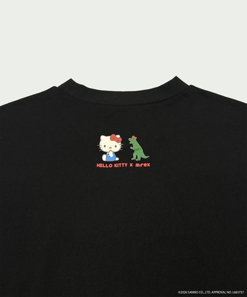 DOUBLE NAME（ダブルネーム）の「【m:rex】ハローキティコラボ リボンモチーフTEE（Tシャツ/カットソー・レディース・オフホワイト/ブラック・FREE）」の3枚目の写真