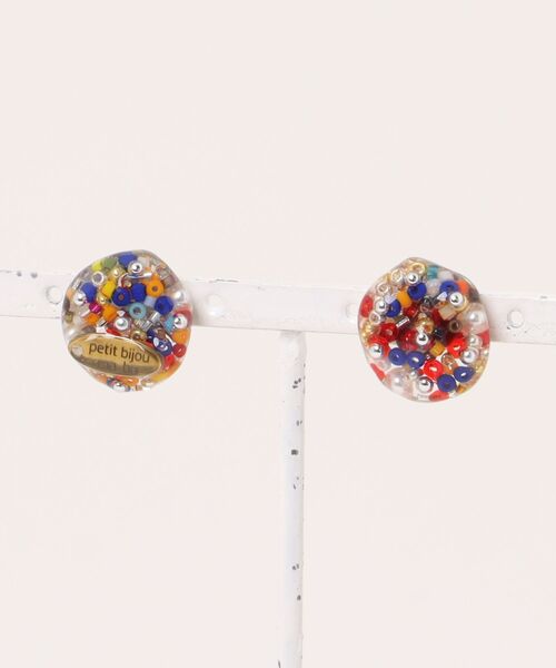 tone(トーン)の「【petitbijou ma_ha】オリジナルパーツ×ボール2WAYピアス(ピアス(両耳用)・レディース・ブルー/レッド/グリーン/シルバー/ブラック・FREE)」の7枚目の写真