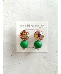 【petitbijou ma_ha】オリジナルパーツ×ボール2WAYピアス