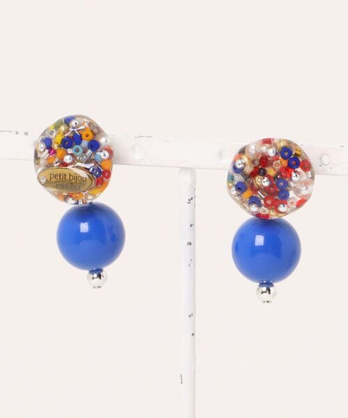tone(トーン)の「【petitbijou ma_ha】オリジナルパーツ×ボール2WAYピアス(ピアス(両耳用)・レディース・ブルー/レッド/グリーン/シルバー/ブラック・FREE)」の14枚目の写真
