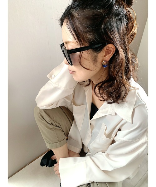 tone(トーン)の「【petitbijou ma_ha】オリジナルパーツ×ボール2WAYピアス(ピアス(両耳用)・レディース・ブルー/レッド/グリーン/シルバー/ブラック・FREE)」の8枚目の写真