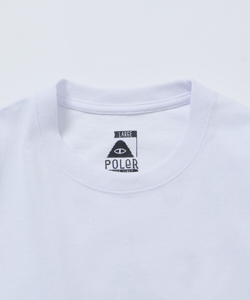 FREAK'S STORE(フリークスストア)の「限定展開 POLeR×FREAK'S STORE/ポーラー 別注 ビッグシルエット ウルフフェイス バックプリント Tシャツ(Tシャツ/カットソー・メンズ・ブラック/ホワイト/アッシュグレー/スミクロ・MEDIUM/SMALL/LARGE)」の12枚目の写真